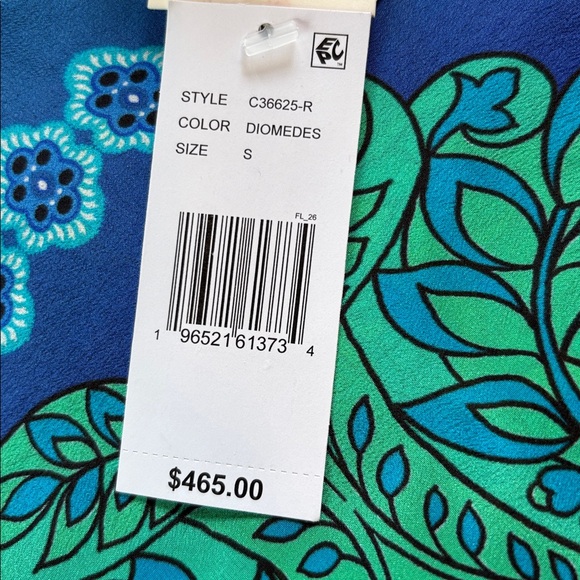 Johnny Was sz S Kahinu 100% silk patterned maxi dress - Picture 12 of 15